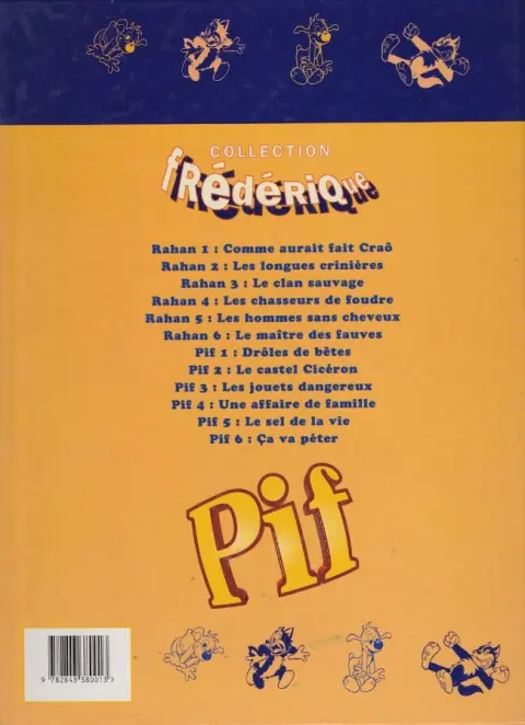 Verso de l'album Pif le chien Frédérique Tome 2 Le Castel Cicéron