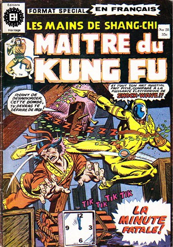 Couverture de l'album Les Mains de Shang-Chi, maître du Kung-Fu N° 28 L'horloge du temps brisé