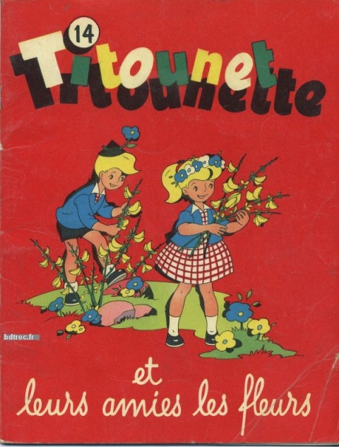 Couverture de l'album Titounet et Titounette Tome 14 Titounet Titounette et leurs amies les fleurs