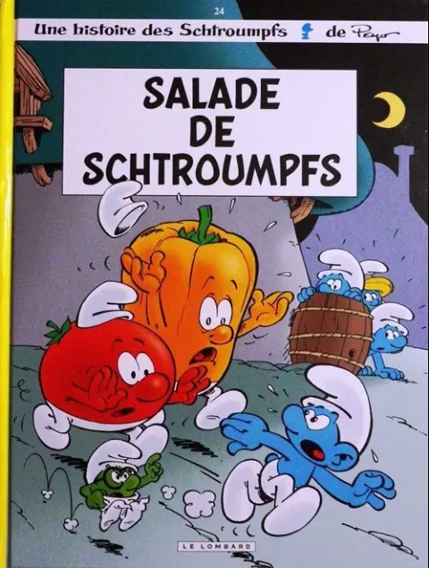 Couverture de l'album Les Schtroumpfs Tome 24 Salade de schtroumpfs