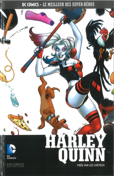 Couverture de l'album DC Comics - Le Meilleur des Super-Héros Volume 135 Harley Quinn - Tirée par les Cheveux