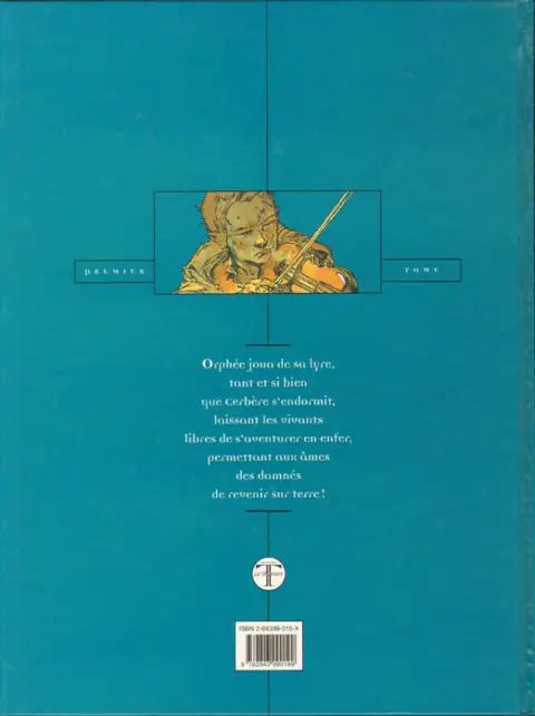 Verso de l'album Amnésia 1 Orphée