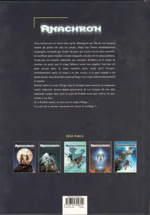 Verso de l'album Anachron Tome 6 La main de Krothal