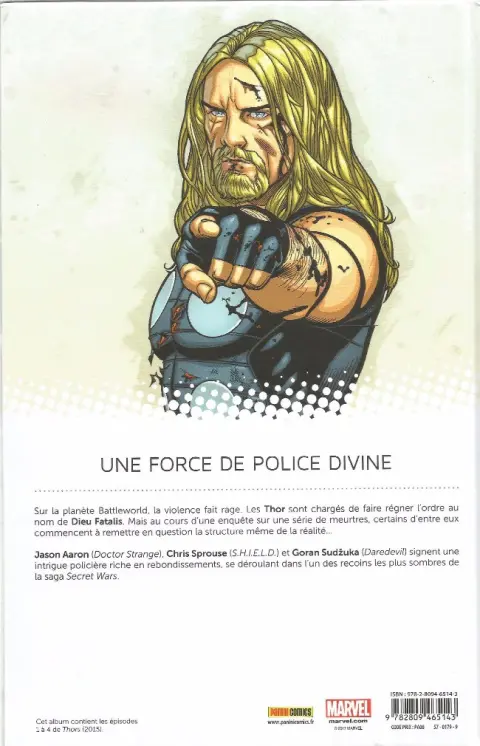 Verso de l'album Secret Wars : Thors