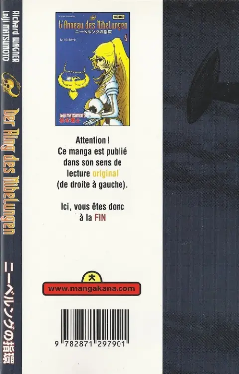 Verso de l'album L'Anneau des Nibelungen 5 La Walkyrie