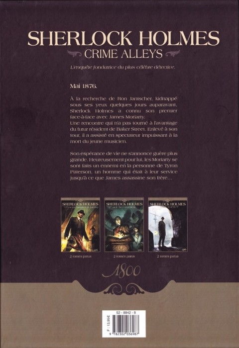 Verso de l'album Sherlock Holmes: Crime Alleys Tome 2 Vocations forcées