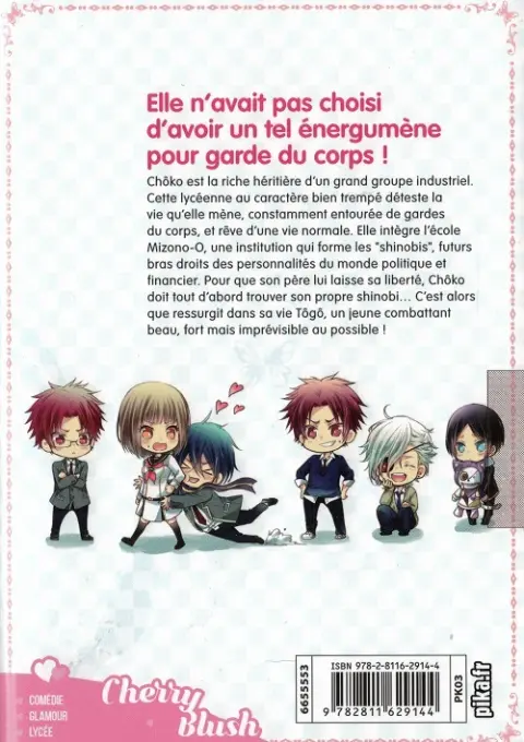 Verso de l'album Shinobi quartet 1