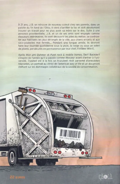 Verso de l'album Trashed