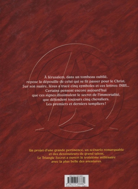 Verso de l'album Le Triangle Secret - I.N.R.I Intégrale