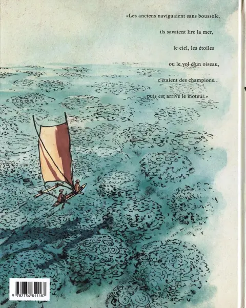 Verso de l'album Va'a Une saison aux Tuamotu