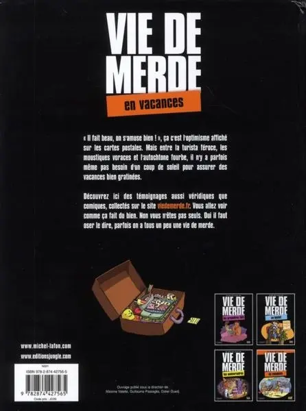 Verso de l'album Vie de merde Tome 4 En vacances
