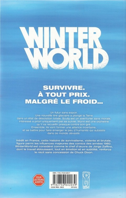 Verso de l'album WinterWorld