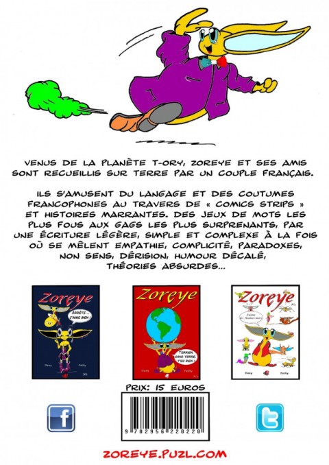 Verso de l'album Zoreye N° 3 J'aime les Animes-mots