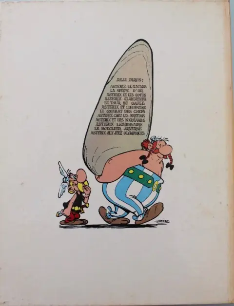 Verso de l'album Astérix Tome 8 Astérix chez les Bretons