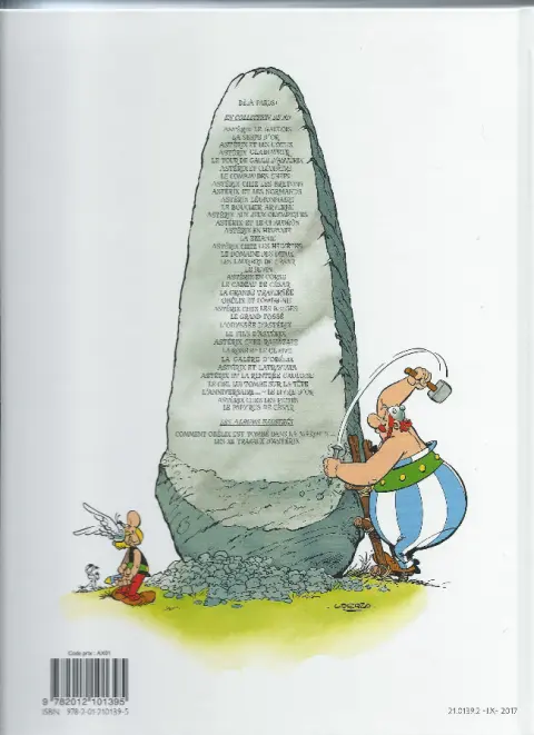 Verso de l'album Astérix Tome 7 Le combat des chefs