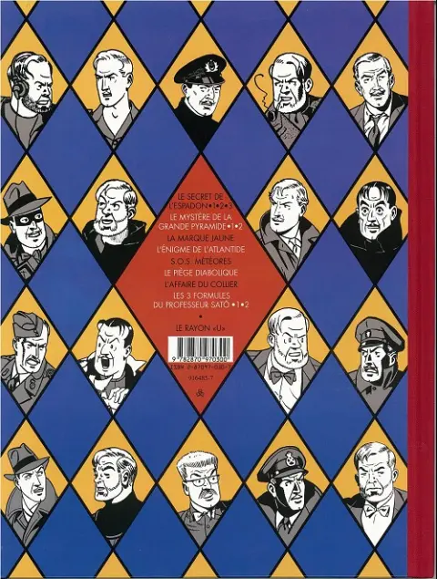 Verso de l'album Blake et Mortimer Tome 2 Le Secret de l'Espadon