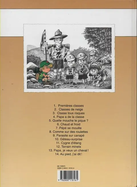 Verso de l'album Cédric Tome 4 Papa a de la classe
