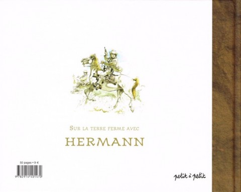 Verso de l'album Sur la terre ferme avec Hermann