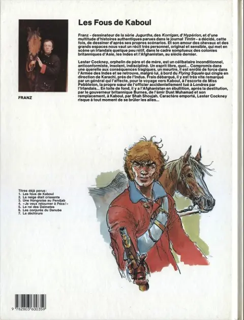 Verso de l'album Lester Cockney Tome 1 Les Fous de Kaboul