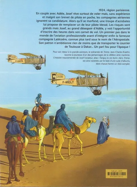 Verso de l'album L'Aviateur Tome 3 Les courriers du désert