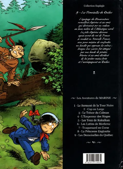 Verso de l'album Marine Tome 9 Les demoiselles du Québec