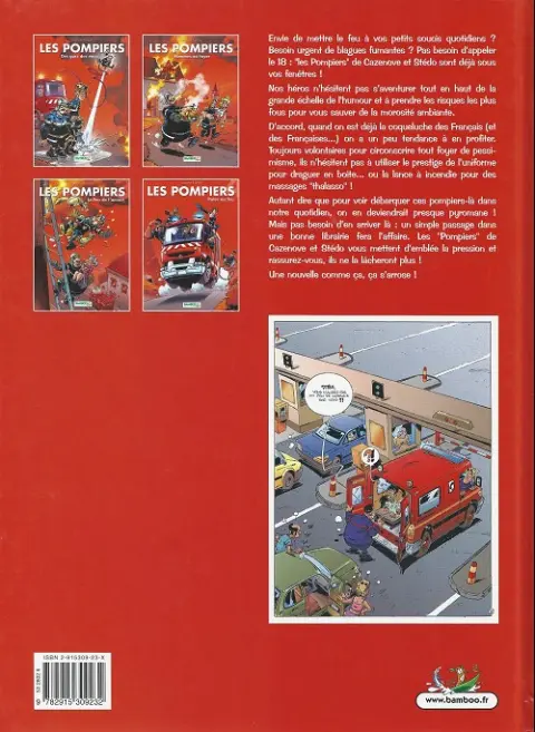 Verso de l'album Les Pompiers Tome 3 Le feu de l'amour