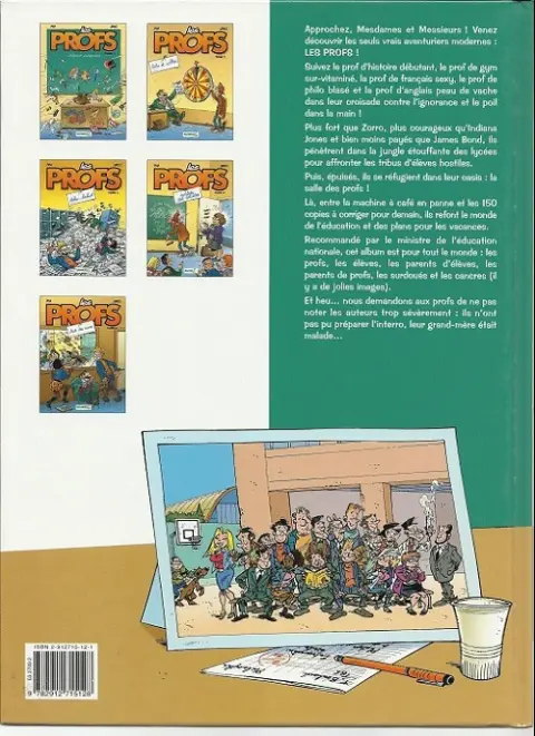 Verso de l'album Les Profs Tome 1 Interro surprise