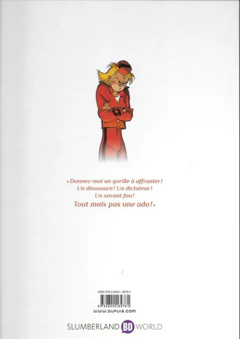Verso de l'album Spirou et Fantasio - Une aventure de... / Le Spirou de... Tome 10 La Lumière de Bornéo