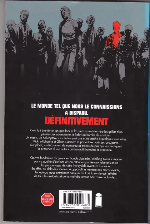 Verso de l'album Walking Dead Tome 5 Monstrueux