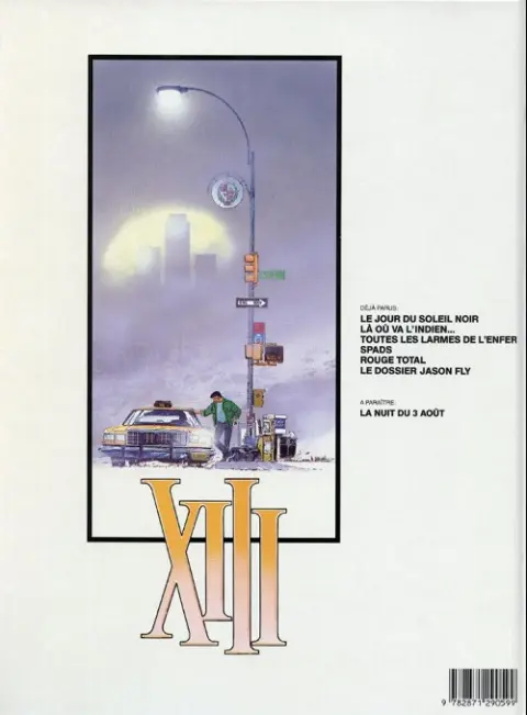 Verso de l'album XIII Tome 6 Le dossier Jason Fly