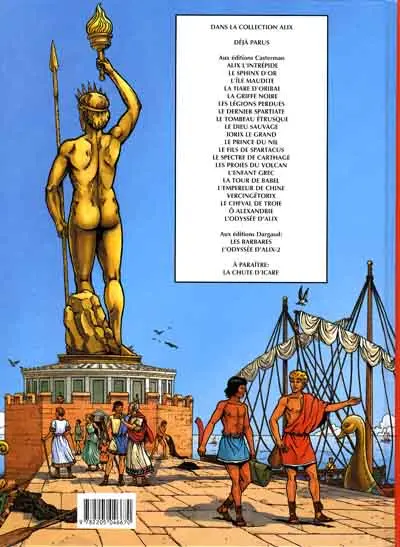 Verso de l'album L'Odyssée d'Alix 2