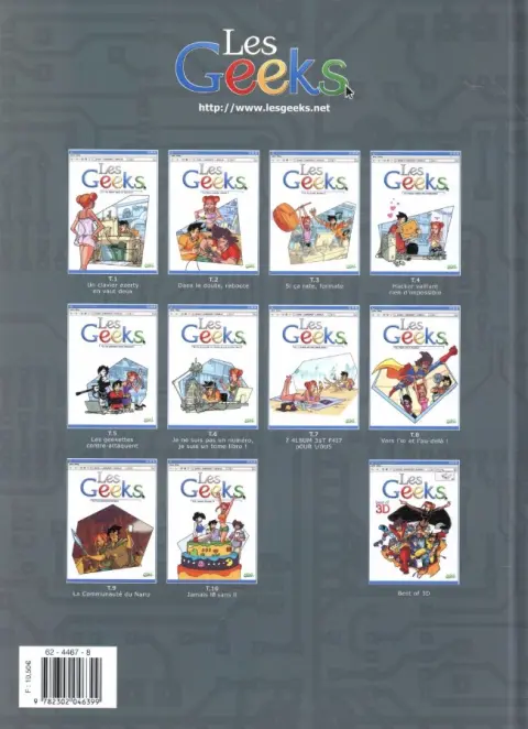 Verso de l'album Les Geeks Les Geeks font leur cinéma !