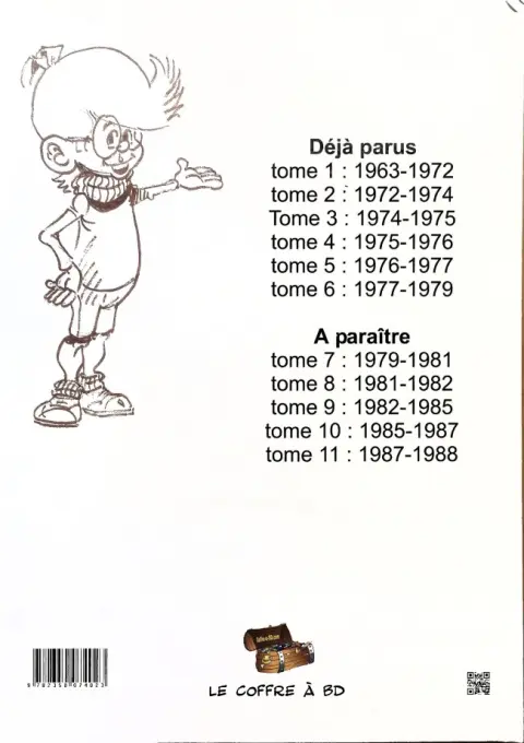 Verso de l'album M. Rectitude et Génial Olivier Volume 4 1975-1976