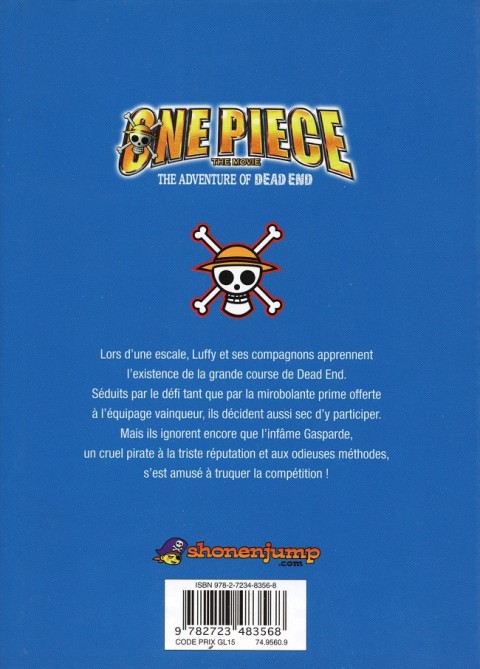 Verso de l'album One Piece The Movie - The adventure of Dead End 1