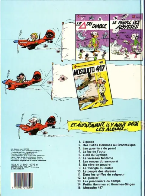 Verso de l'album Les Petits hommes Tome 16 La planète Ranxérox