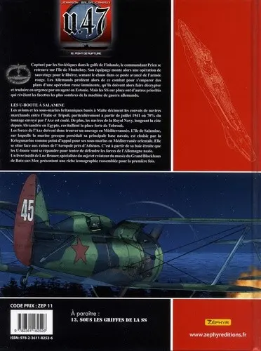 Verso de l'album U.47 Tome 12 Point de rupture