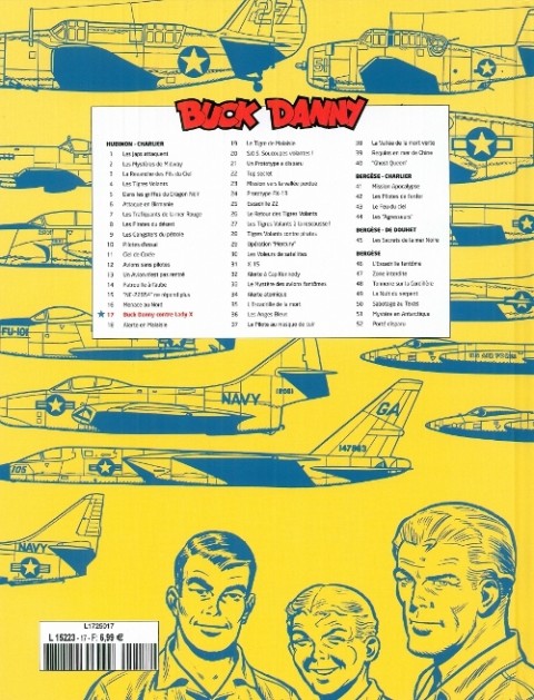 Verso de l'album Buck Danny Tome 17 Buck Danny contre Lady X
