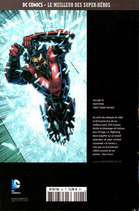Verso de l'album DC Comics - Le Meilleur des Super-Héros Volume 92 Nightwing - Sweet Home Chicago