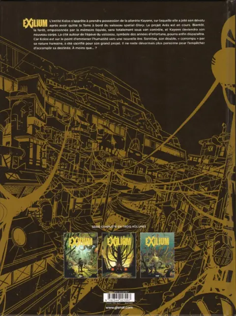 Verso de l'album eXilium Tome 3 Sonntag