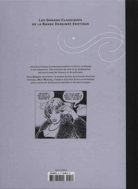 Verso de l'album Les Grands Classiques de la Bande Dessinée Érotique - La Collection Tome 54 Rendez-vous fatal