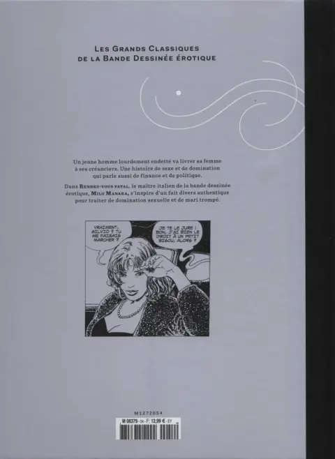 Verso de l'album Les Grands Classiques de la Bande Dessinée Érotique - La Collection Tome 54 Rendez-vous fatal