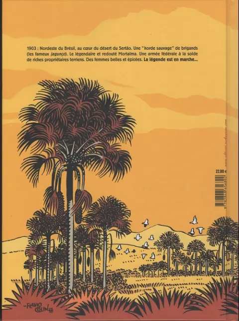 Verso de l'album Le brigand du Sertão