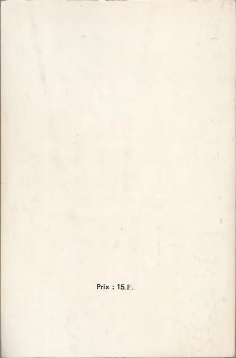 Verso de l'album Strange Album N° 60