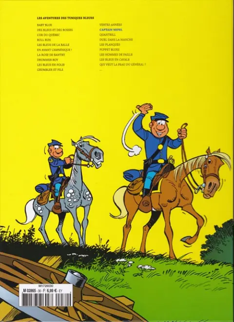 Verso de l'album Les Tuniques Bleues La Collection (Dupuis) Tome 35 Captain Nepel