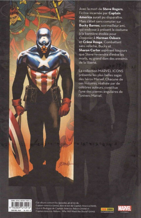 Verso de l'album Captain America Tome 4