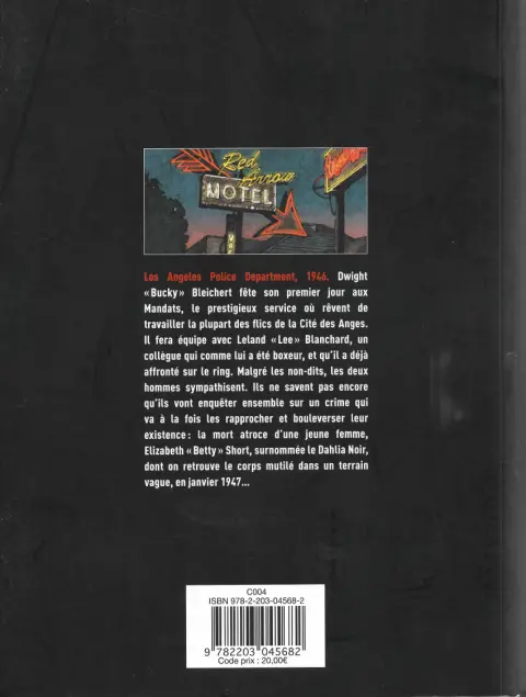 Verso de l'album Le Dahlia noir