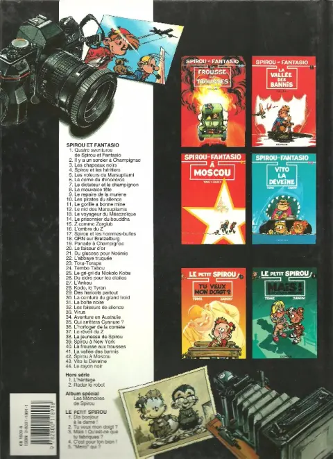 Verso de l'album Spirou et Fantasio Tome 43 Vito la déveine