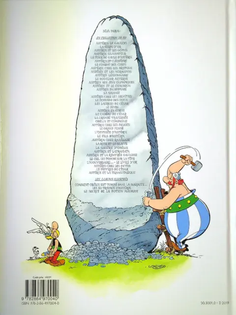 Verso de l'album Astérix Tome 26 L'odyssée d'Astérix