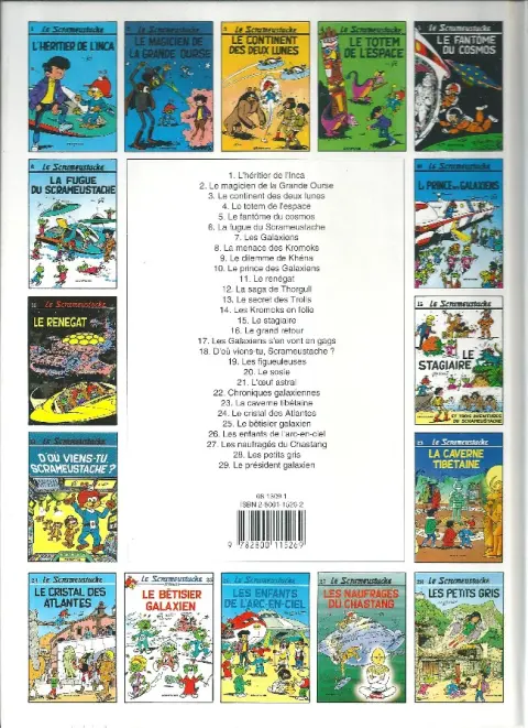 Verso de l'album Le Scrameustache Tome 16 Le grand retour