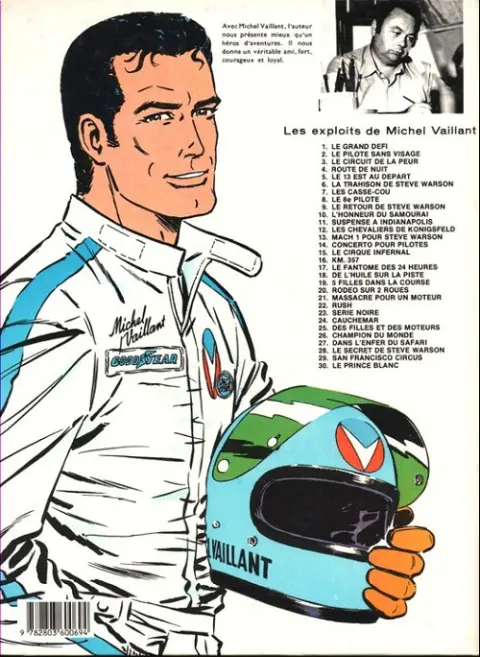 Verso de l'album Michel Vaillant Tome 26 Champion du monde
